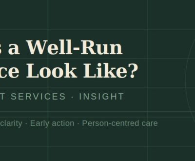 What Does a Well-Run Care Service Actually Look Like?